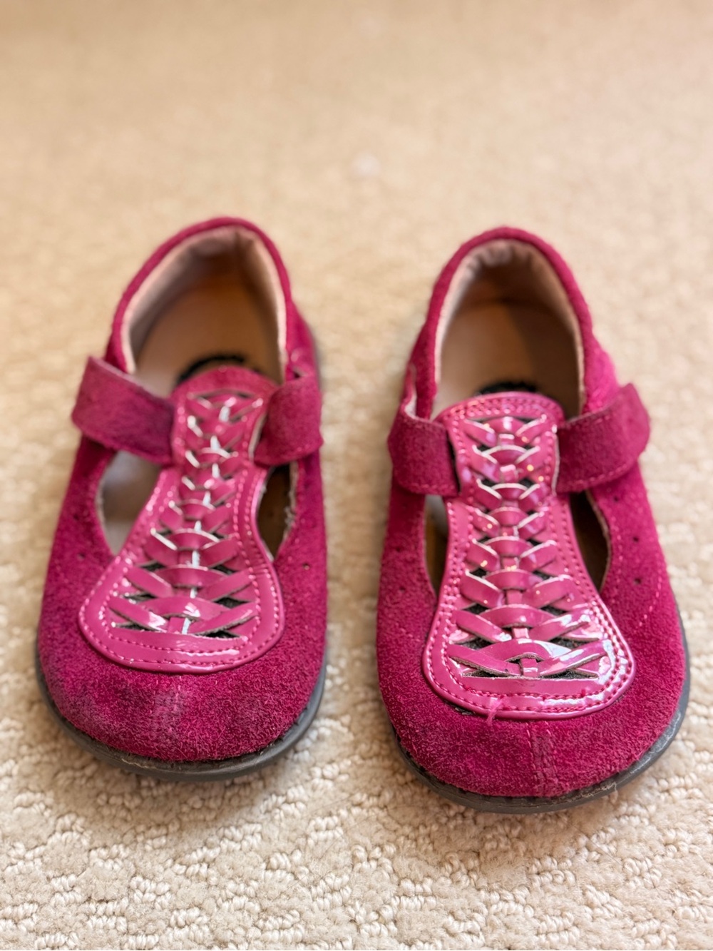 Livie & Luca Girls Magenta Suede Mary Janes- Limited!